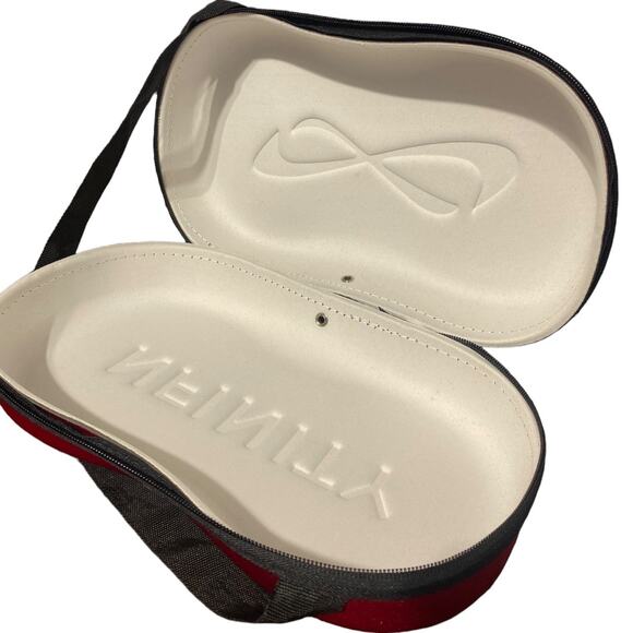 NFINITY red athletic or cheer shoe case with shoulder strap for easy carry - Picture 7 of 7